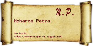 Moharos Petra névjegykártya